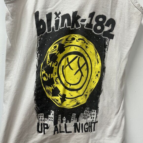Blink 182 Up All Night Vintage Merch Tank Top Size XS White - Picture 2 of 5